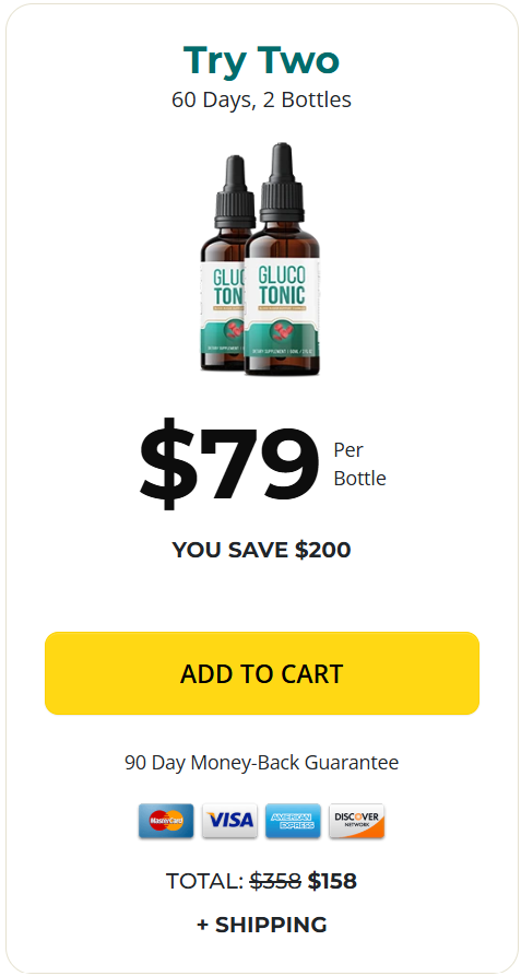 gluco tonic 2 bottles price