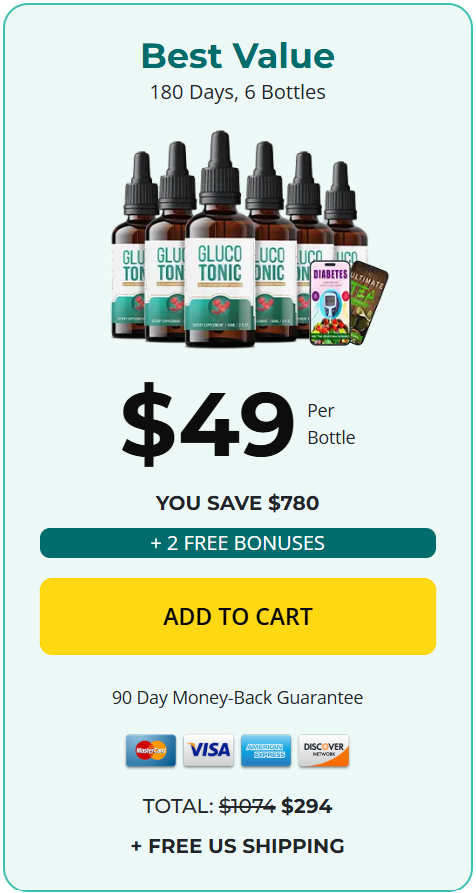 gluco tonic 6 bottles price